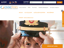 Tablet Screenshot of cruiselines.lv